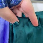 Women’s satin dark green purple elastic pull on comfy pajama‎ pants bundle small Photo 5