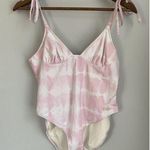 Solid & Striped Solid & Stripe Pink White Tie Dye The Olympia Ballet NWT Cotton Candy Tie Straps Photo 0