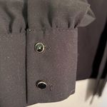 Molly Bracken Lili Sidonio  Button Down Tie Neck Blouse Black Photo 6