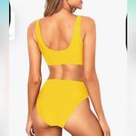 Tempt me Women Cheeky Cut 2 piece bikini high cut Yellow Size XS Photo 1