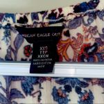 American Eagle Long Sleeve Floral Romper Size XXS Blue Photo 5