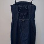 American Eagle  Jean Dress Blue with Adjustable straps in size 12 Photo 1