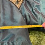 Vintage Puffer Jacket with Floral Detail Green Size 18 Photo 5