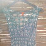 Joe Fresh  M Gray Orange Elephants Maxi Dress Photo 3
