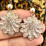faux pearl shell earrings Photo 7