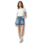 KanCan USA Kancan Skirt Size 25 / 3 W27"in Waist Denim Skirt Jean Skirt Mini Skirt Stretch Blue Denim Skirt Photo 1