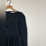 Abercrombie & Fitch  Long-Sleeve Poplin Babydoll Black Mini Dress Women’s Sz S Photo 7