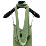 New Aya Muse Edo Halterneck Draped Maxi Dress M Light Green Size M Photo 2