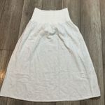 Old Navy White Smocked Waist Gauze Midi Skirt Size M Photo 0
