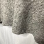 White + Warren Long Sleeve 100% Cashmere Ribbed Sweater Dress Small Light Gray Photo 5