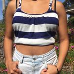 julie's closet Nautical striped racerback top with crotchet, racerback tank, crochet tank top Photo 8