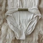 Carmen Marc Valvo NEW  Deep Plunge Neckline One Piece Bathing Swim Suit Sz 10 Photo 2