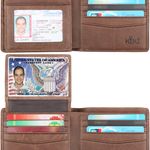Wallet for Men-Genuine Leather RFID Blocking Bifold Stylish Wallet With 2 ID Window Photo 3