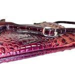 Stauer Brown Faux Crocodile‎ Embossed Shoulder Bag Photo 2