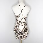 Aerie  Buzzed Terry Leopard Strappy Back One Piece Swimsuit XXL NWOT Photo 2