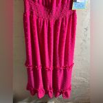 CeCe  Hot Pink NWT Ruffled Maxi Dress Photo 8