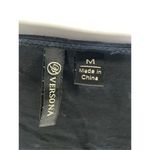 Versona Women's Tie-Dye Pullover V-Neck Long Sleeve Top Black Brown Size Medium Photo 1