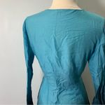 Athleta  Blue Ombre Bell Sleeve Deep V Neck Swim Coverup size XS Photo 4