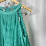 NEW Zesica XL Elegant Layered Pleated Midi Dress Wedding Formal High Neck Modest Green Photo 7