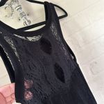 Free People dress black make it count small stretch witchy core lace cut out Photo 5