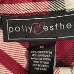 Polly & Esther Juniors’ Tie Front Cozy Plaid Shirt Photo 9