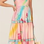Hunter Bell Rita Dress Multi Flower Maxi Multicolor Size XS Photo 0