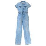 Good American NWOT Fit For Success Denim Jumpsuit Size XS Retail $199.00 Photo 4