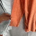 Simply Vera Vera Wang Womens Sweater Size XXL Orange Ribbed Long Sleeve Photo 5
