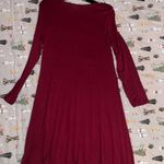 Old Navy Burgundy long sleeve midi dress Photo 2