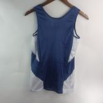 New Balance  S Navy White Nylon Athletic Tank Top Photo 3