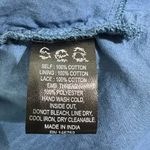 Sea New York Loren Tunic Dress Blue Embroidered Cotton Size L Yacht Wife Size L Photo 4