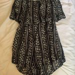 Free People  Rosa black floral strapless romper Photo 7