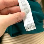 ZARA TIERED V-NECK SATIN EFFECT DRESS in Duck Blue Photo 14