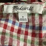 Madewell Tie Front Cutout Gingham Cotton Romper Size 8 Photo 6