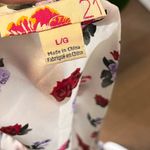 Vintage Silk Floral Cottage core Coquette Forever21 Top Large Photo 11