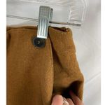 Cynthia Rowley Mustard Yellow Wool Button A line Academia Mini Skirt size 8 Photo 1