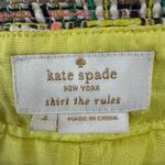 Kate Spade New York Tweed Skirt the Rules Mini Skirt Yellow Green size 4 $348 Photo 8