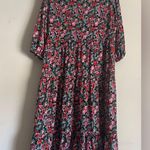 ZARA  Women’s Floral Maxi Dress Ruffle Tiered Size Medium Photo 1
