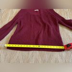 No Comment Women's Red Knit Pullover Sweater,Size Small Photo 2