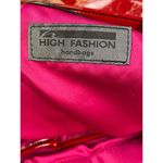 High Fashion Women's Red Flower Patent Tote Bag/Handbag Large SKU 3446 Photo 11