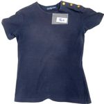Ralph Lauren  T Shirt Size X- Small Navy Blue Short Sleeve Gold Buttons  86E Photo 6
