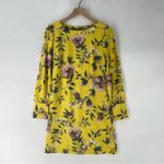Loft Ann Taylor  Floral Print Boatneck Long Sleeve Shift Dress Size 4‎ Photo 1