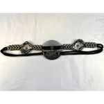 Vintage Women's Silver 35" Medallion Waist Belt SKU 6291 Photo 1