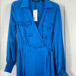 Strut and Bolt Blue Long Sleeve Pantsuit Size Small NWT Photo 3