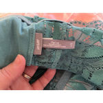 Aerie  Teal blue green Floral lace bralette bra‎ romantic sexy size L NWOT Photo 4