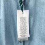 Only NWT US 2 EU 34  Light Blue Denim Women’s Button Down Knot Dress Shirt Top Photo 5