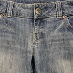 American Eagle Vintage Y2K Faded Low Rise Boyfriend Wide Leg Bootcut Long Jeans Photo 2