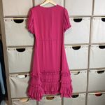 Rachel Parcell  autumn fuschia ruffle dress Photo 7