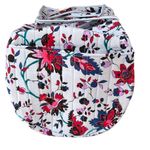 Vera Bradley Barrel Duffel Vineyard Floral Blue Magenta Photo 3