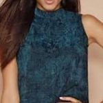 Mark by Avon Teal Appeal Women's Sleeveless Tapestry Blouse Size Small Green Photo 9